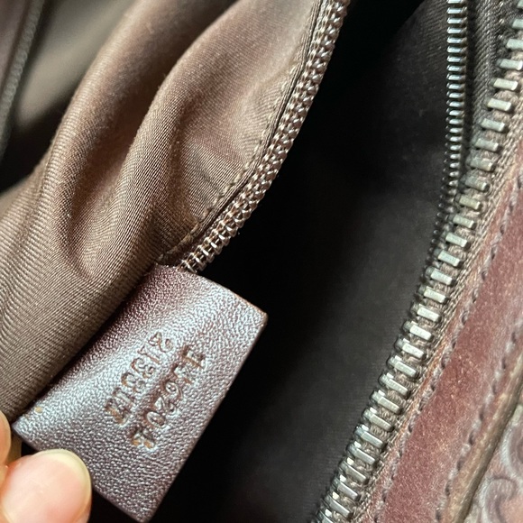 Gucci Guccissimma leather Weekender travel carry on duffel bag w/ lock key - Picture 11 of 12